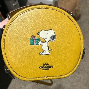Coach Yellow Snoopy Gift Crossbody